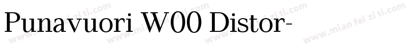 Punavuori W00 Distor字体转换